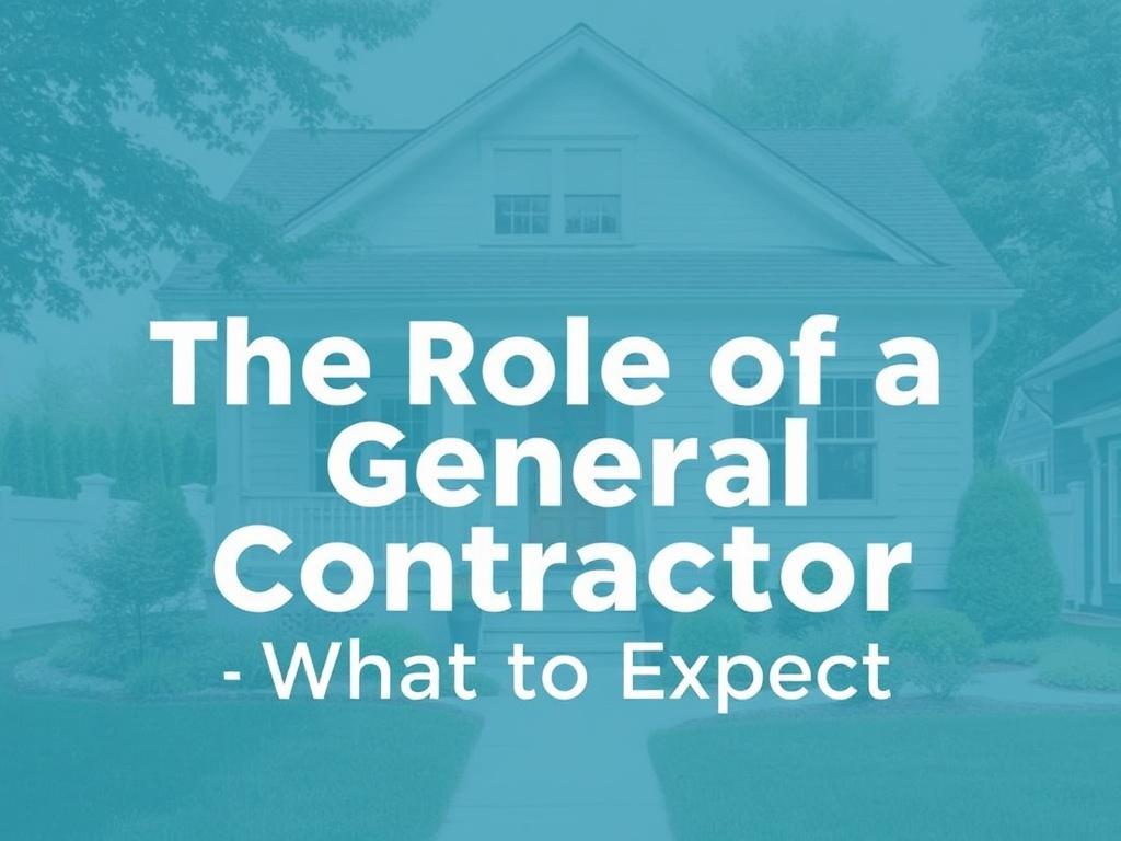     The Role of a General Contractor: What to Expect. Real-life example: renovating an older home