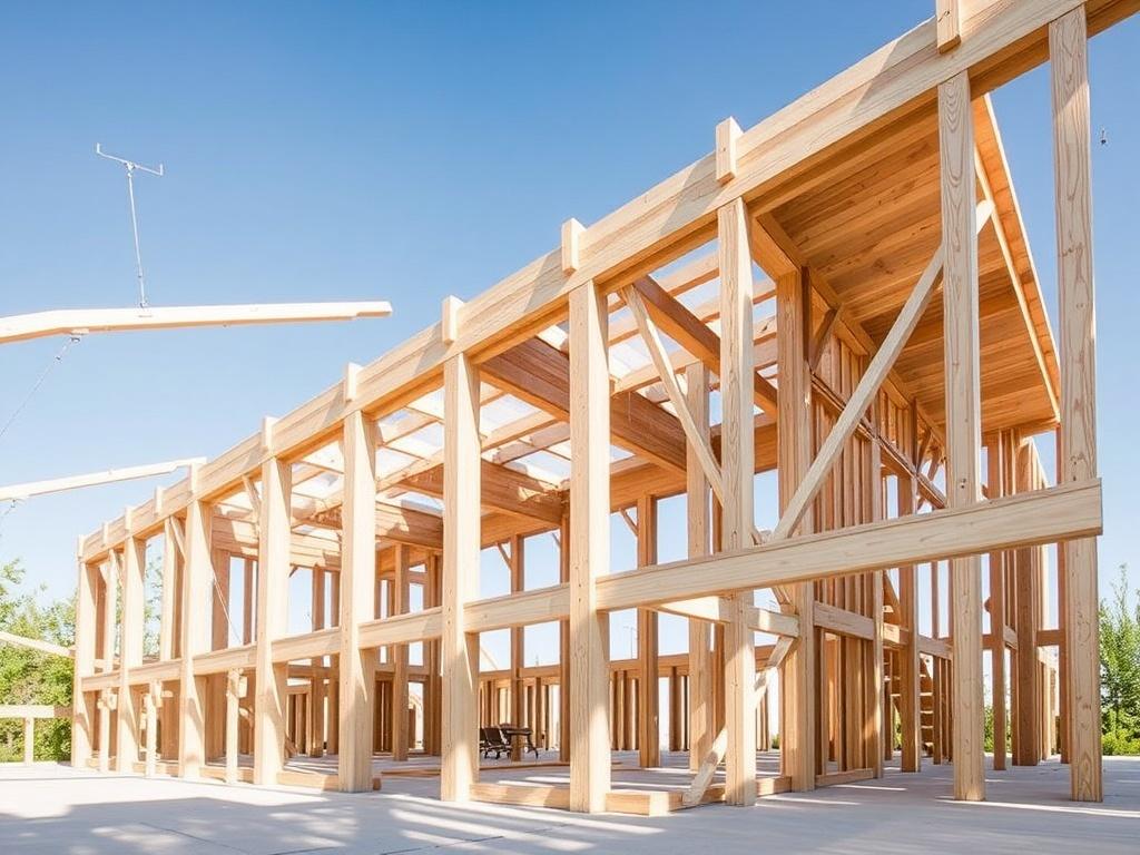     La construction en bois : ossature et CLT. CLT : panneaux massifs, grande portée et inertie