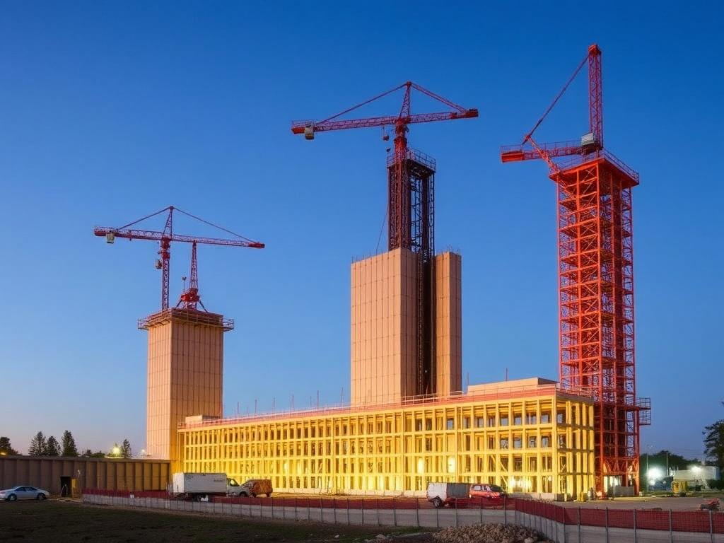 Les coffrages glissants pour les tours. processus de construction: séquence typique Les coffrages glissants pour les tours. processus de construction: séquence typique