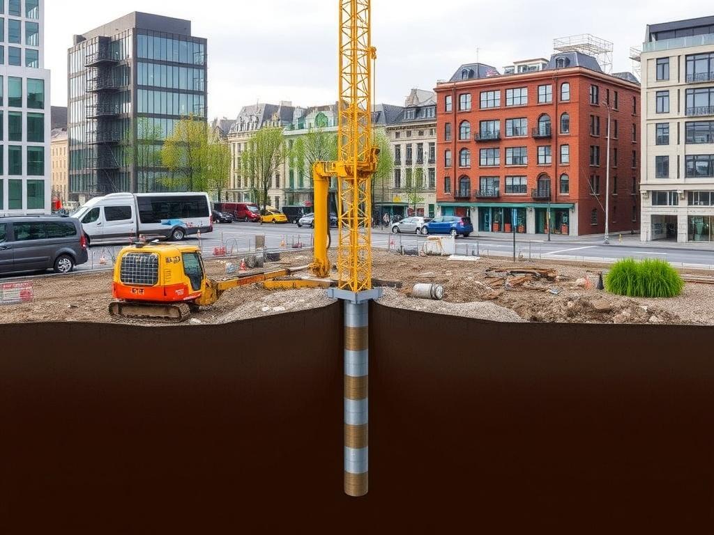 Les fondations profondes (pieux) en milieu urbain. Pourquoi opter pour des fondations profondes en centre-ville Les fondations profondes (pieux) en milieu urbain. Pourquoi opter pour des fondations profondes en centre-ville