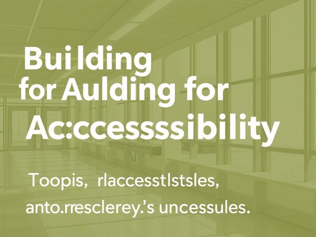 Building for Accessibility: ADA Compliance Standards. Tools, checklists, and resources Building for Accessibility: ADA Compliance Standards. Tools, checklists, and resources
