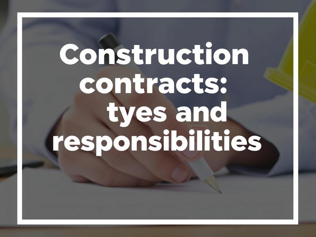     Les contrats de construction : types et responsabilités. Pourquoi le choix du contrat est déterminant