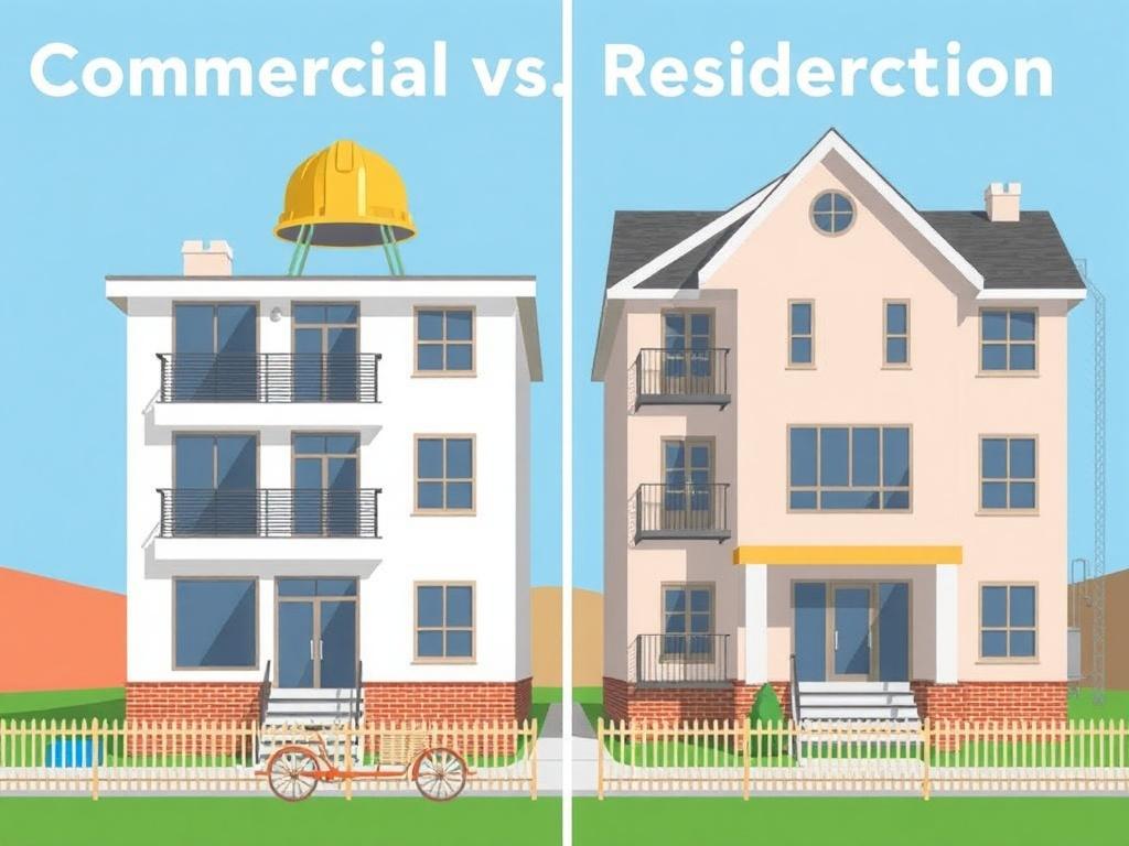     Commercial vs. Residential Construction: Key Differences. Typical project types and stakeholders