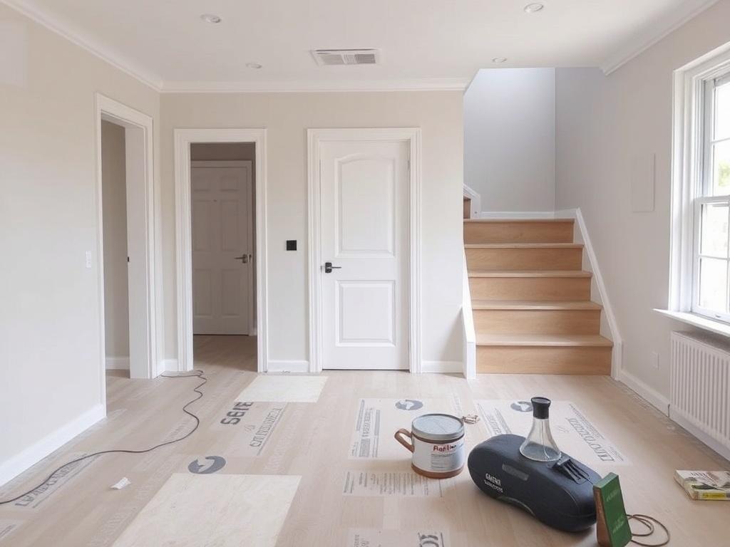 Innenausbau: Böden, Türen und Treppen verlegen. Letzte kontrollpunkte vor der Fertigstellung Innenausbau: Böden, Türen und Treppen verlegen. Letzte kontrollpunkte vor der Fertigstellung