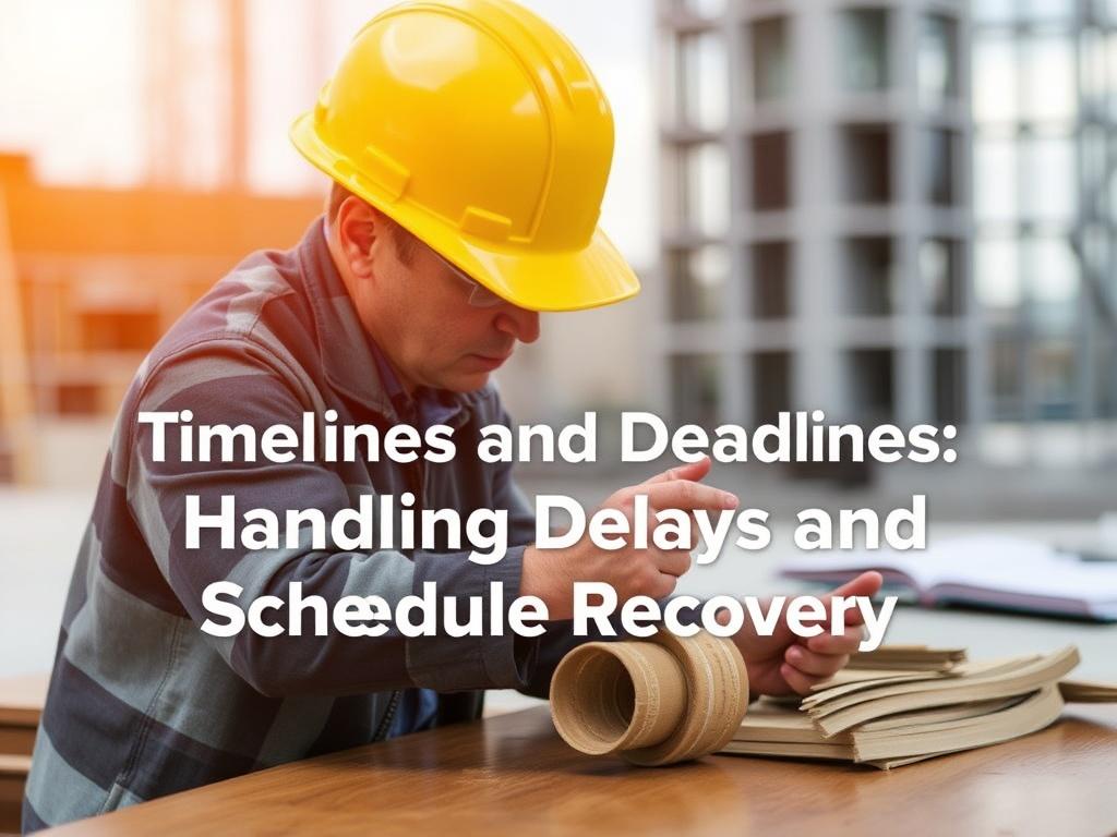     Managing Construction Projects: Timelines and Deadlines. Handling delays and schedule recovery