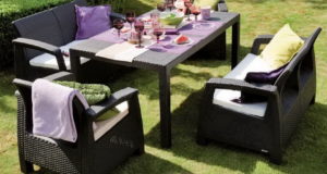 Садовая мебель из искусственного ротанга – эргономичность и комфорт