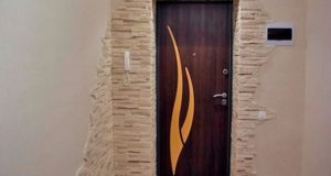 Способы отделки входных дверей