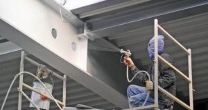 Огнезащита металла от прямого огня и высоких температур металлических строительных конструкций